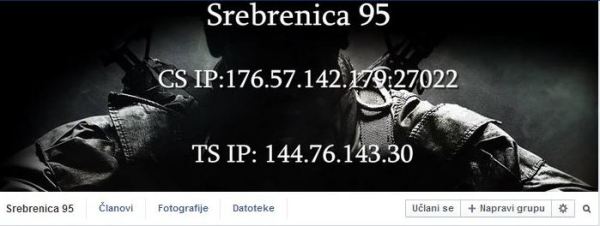 Srebrenica '95 sur Facebook